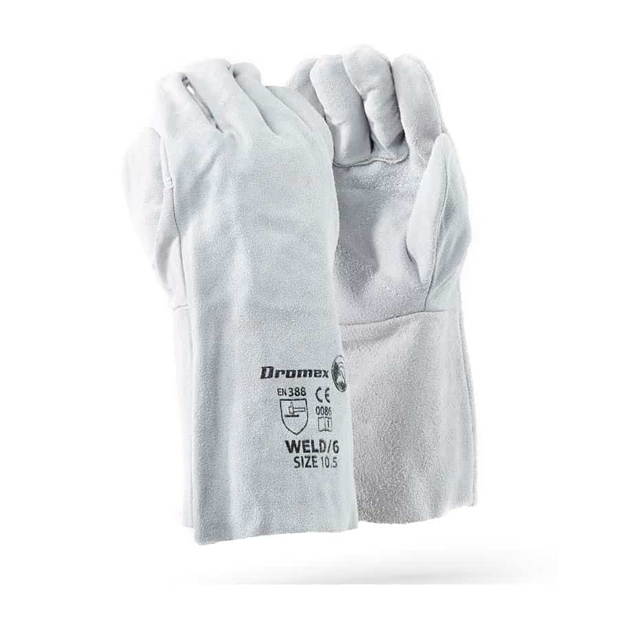 6″ Chrome Leather Dbl Palm Gloves