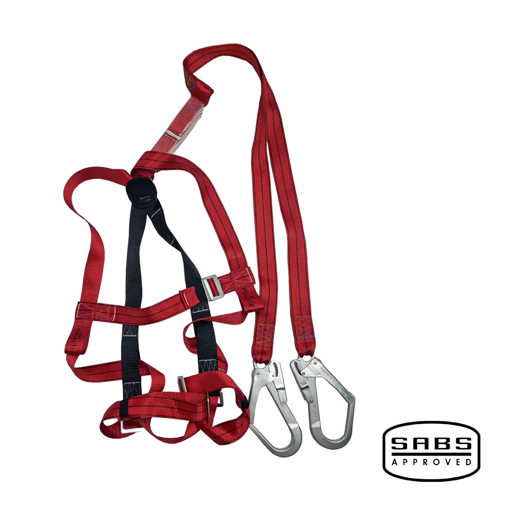 Pinnacle Alpha Double Lanyard Full Body Harness With Scaffolding Hooks